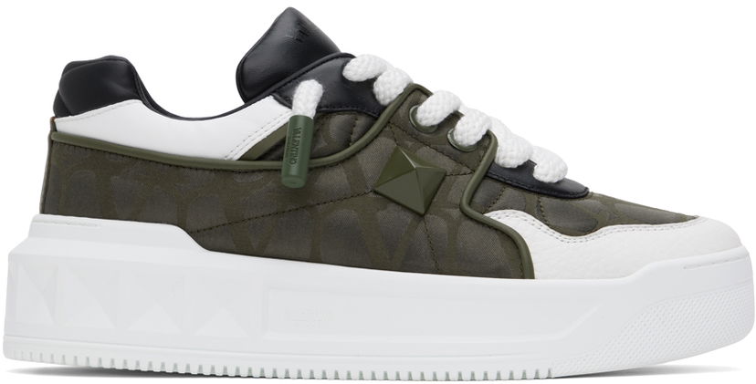 Superge in čevlji Valentino Valentino Garavani One Stud XL Low-Top Zelena | 5Y2S0G37ZKD