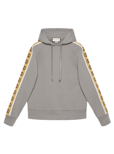 Pulover Gucci Cotton Jersey Hoodie Siva | 596230 XJBUW 1233