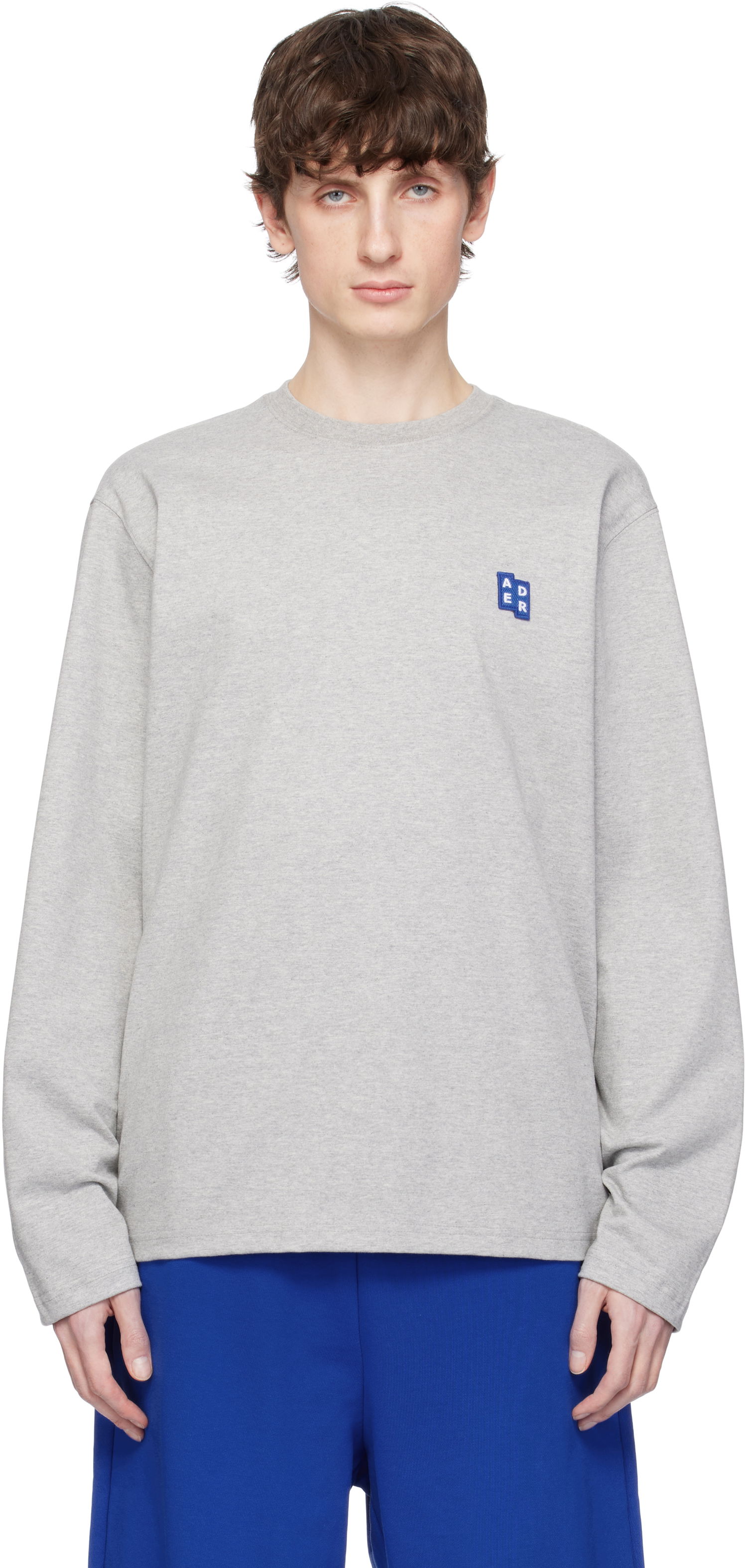 Pleteni pulover ADER ERROR ADER error Sig; TRS Tag 01 Long Sleeve T-Shirt Siva | BO42FYTS0201GR, 0