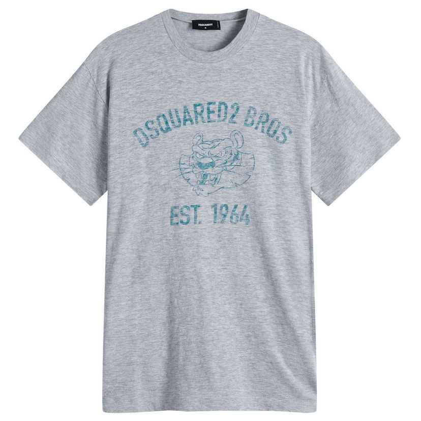 Majica DSQUARED2 Cool Fit Graphic T-Shirt in Grey Siva | S74GD1381-S22146-857M