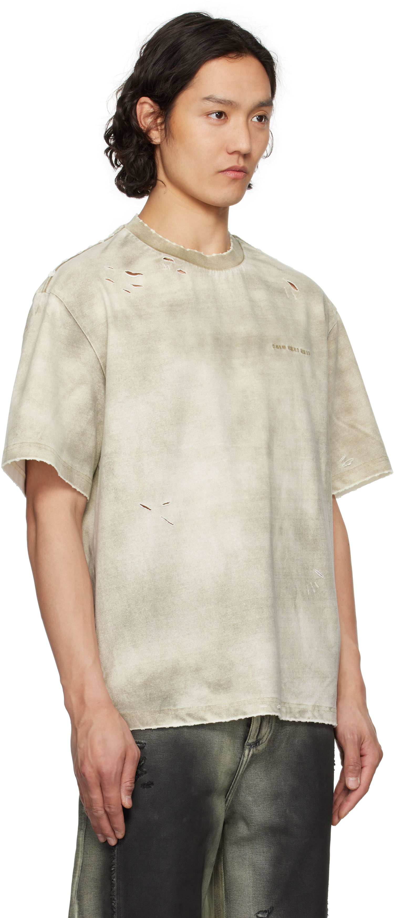 Majica Feng Chen Wang Feng Chen Wang Sandwashed T-Shirt Bež | FUS19TS03, 1
