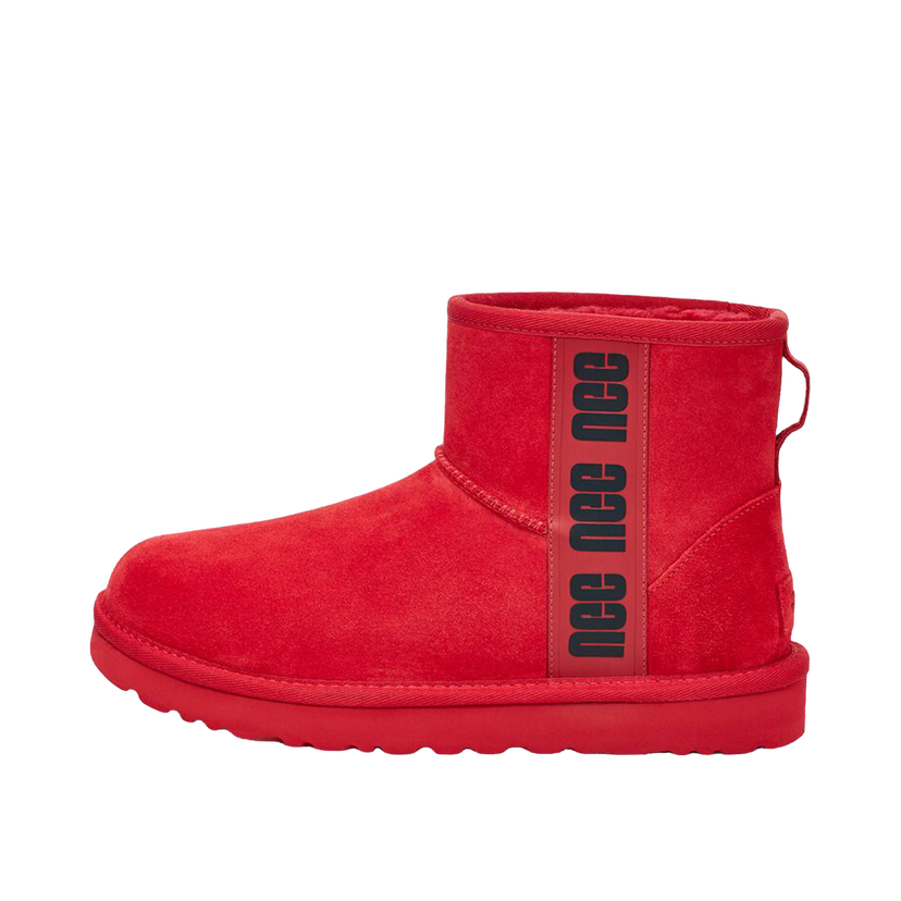 Superge in čevlji UGG Classic Mini Side Logo Boot Samba Red Rdeča | 1122558-SRBCK