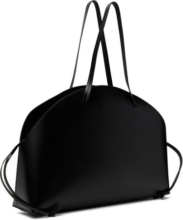 Tote bag Jil Sander Jil Sander Curve Large Shoulder Bag Črna | J07ZH0053_P7100, 2