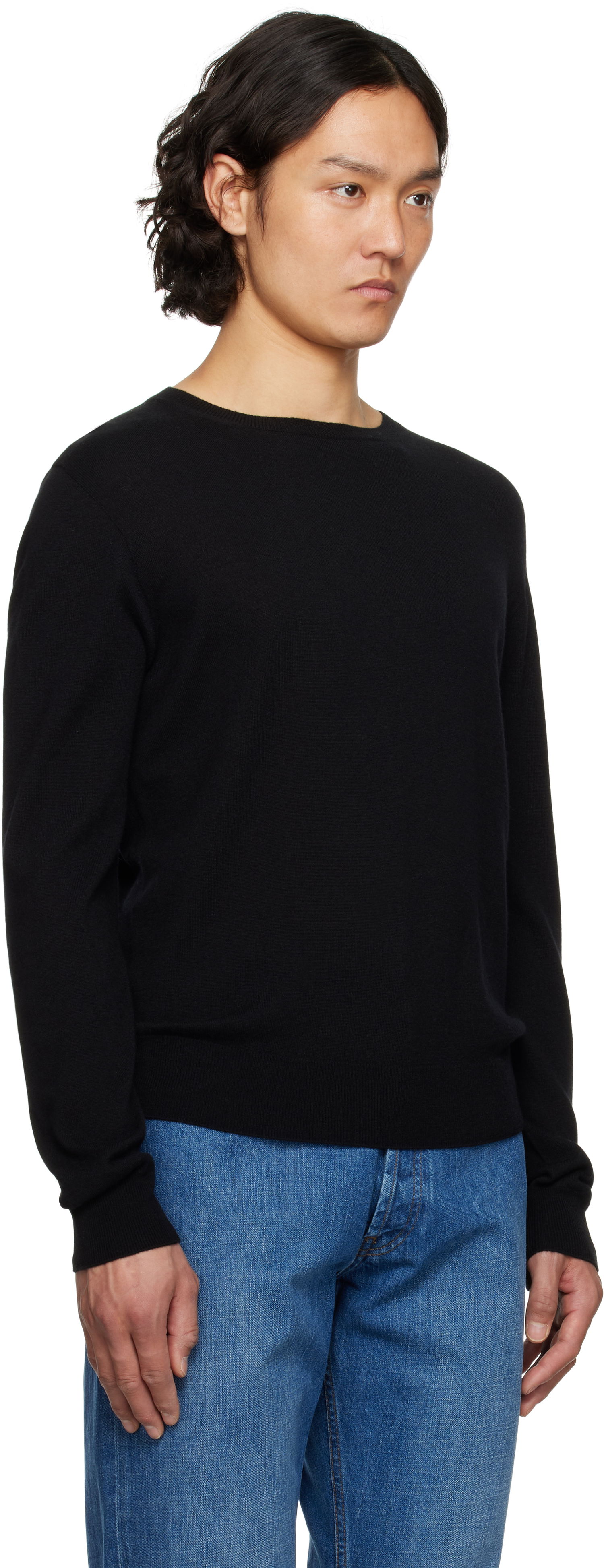Pleteni pulover The Row The Row Rowley Sweater Črna | 920-Y751, 1