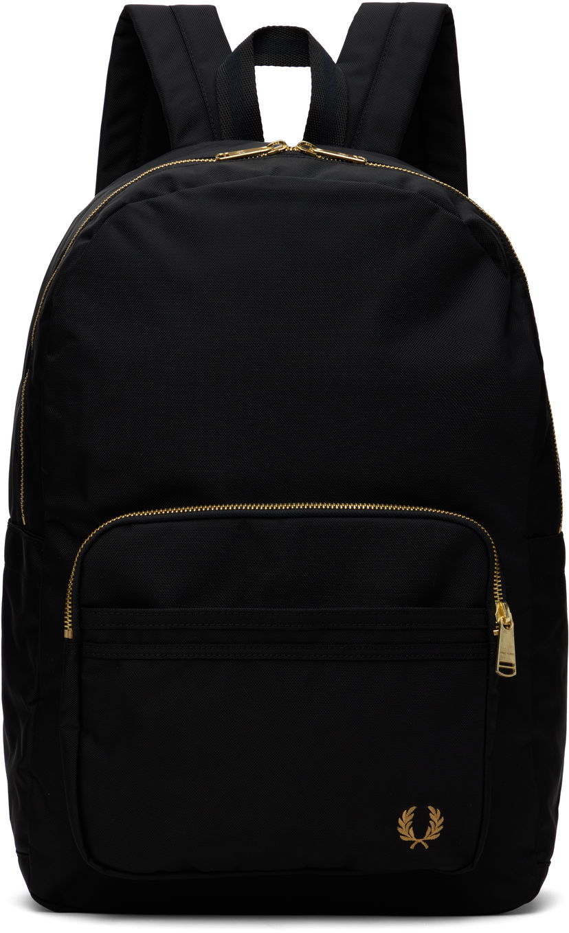 Nahrbtnik Fred Perry Fred Perry Textured Nylon Backpack Črna | L9258