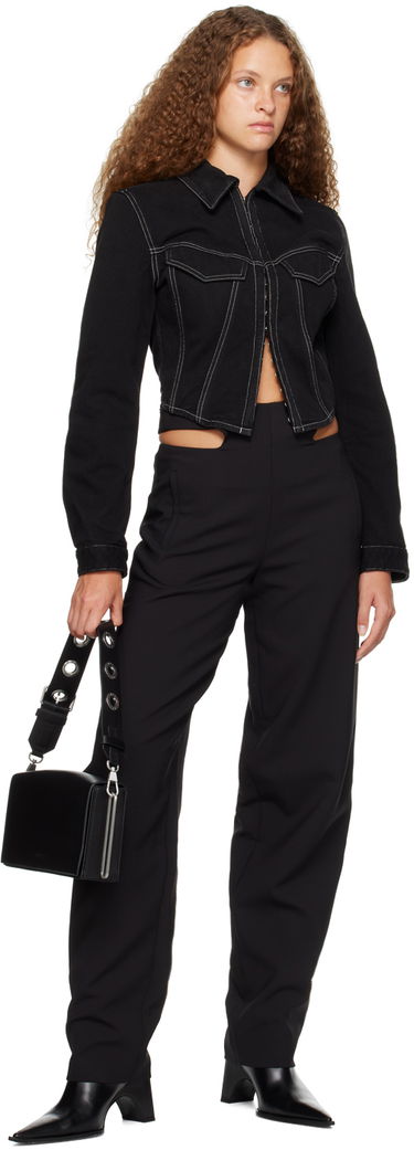 Hlače Dion Lee Dion Lee Y Front Cutout Trousers Črna | C2068P22, 3