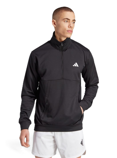Pulover adidas Performance Game and Go Small Logo Training 1/4 Zip Top Črna | HZ3055