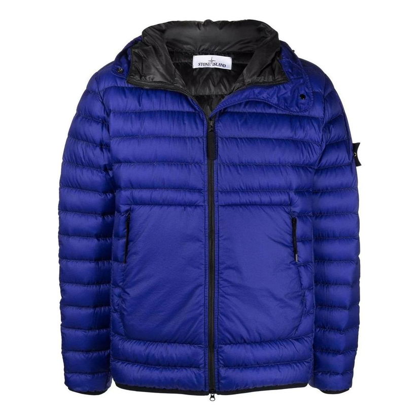 Puhovka Stone Island Hooded Down Jacket Modra | 761540324-V0022