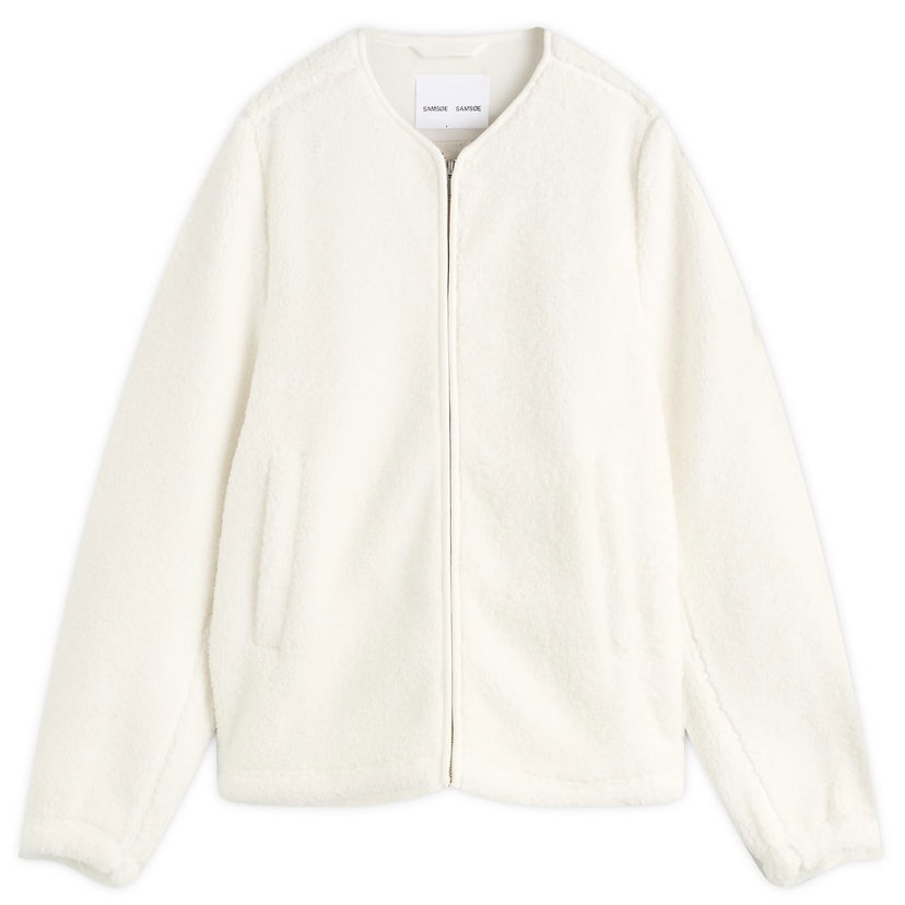 Jakna Samsoe Samsoe Women's Saautumn Fleece Jacket, Size Large Bela | F24400015-CLR000289