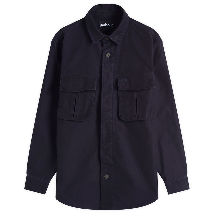 Srajce Barbour Heritage+ Jungle Sateen Overshirt, Size Large Mornarica | MOS0417NY91