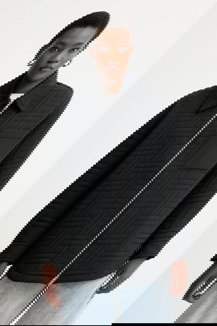 Jakna KENZO Kenzo Oversize Quilted Jacket Črna | FF62BL2399NN, 0