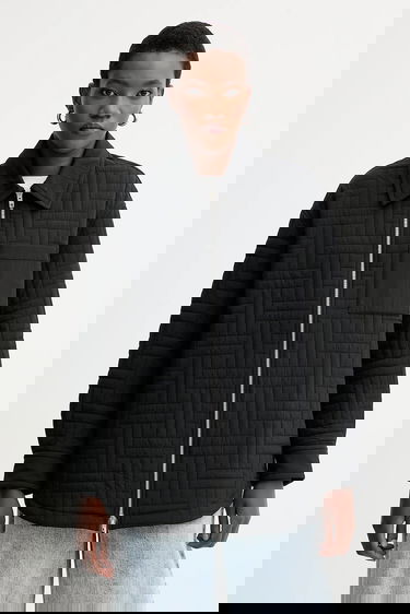 Jakna KENZO Kenzo Oversize Quilted Jacket Črna | FF62BL2399NN, 0