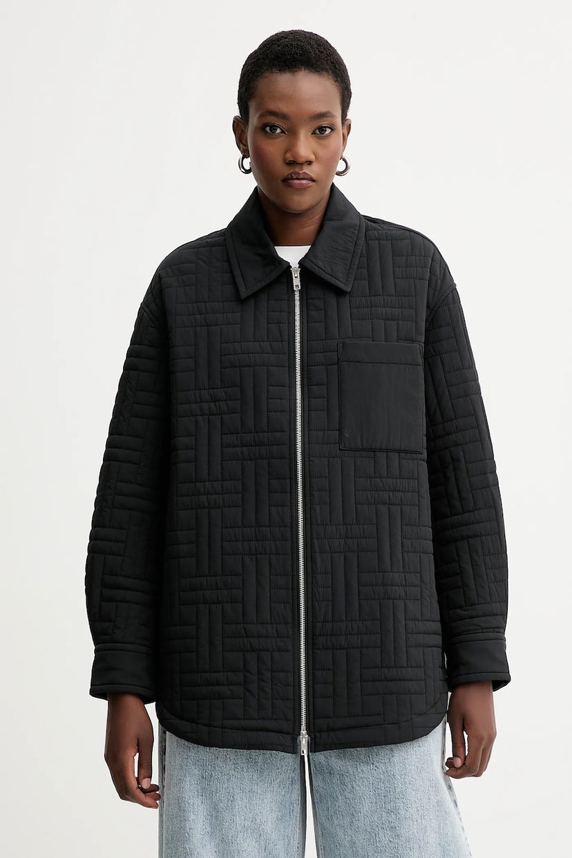 Jakna KENZO Kenzo Oversize Quilted Jacket Črna | FF62BL2399NN