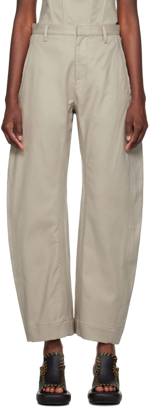 Hlače Dion Lee Arch Trousers Bež | C2162F23