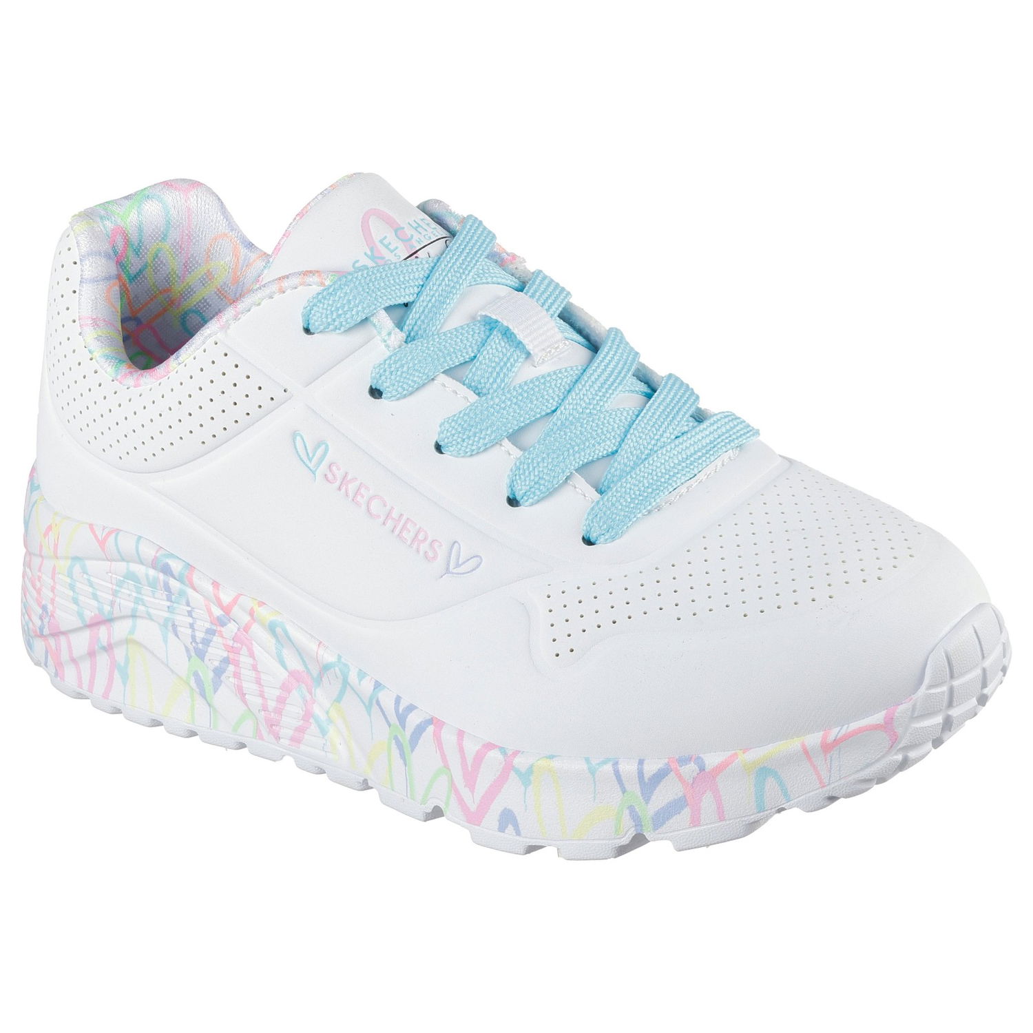 Superge in čevlji Skechers Uno Lite Bela | 314976L-WPTQ, 0