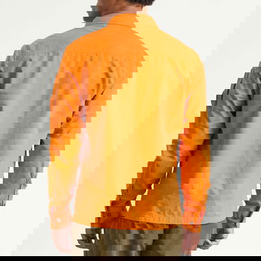 Srajce C.P. Company C.P. Company Men's Organic Gabardine Zip Overshirt, Size Large Oranžna | 19CMOS705A-110143G-434, 3