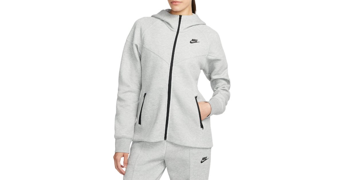 Pulover Nike Tech Fleece Windrunner Siva | fb8338-063, 1