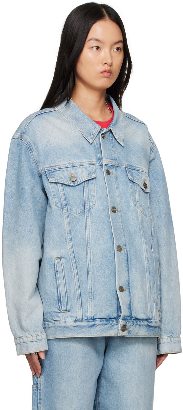 Jakna Marc Jacobs Marc Jacobs 'The Denim Trucker' Jacket Modra | 2P3RJC009D01, 1
