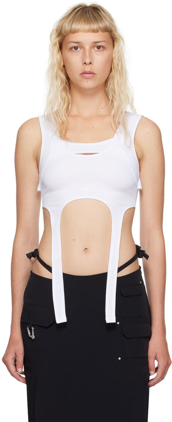 Majica brez rokavov HELIOT EMIL Harness Tank Top Bela | HE_W_13_005_P03_WHT02