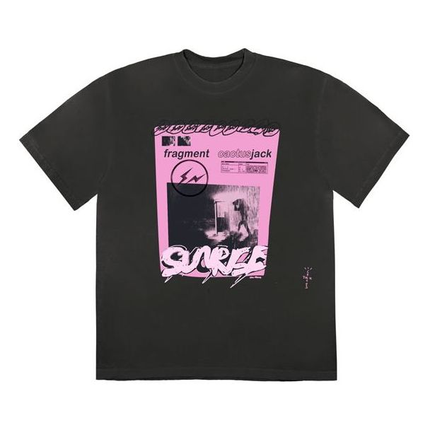 Majica Cactus Jack by Travis Scott Travis Scott Cactus Jack x Fragment Sunrise T-Shirt Črna | CJFN-SS29