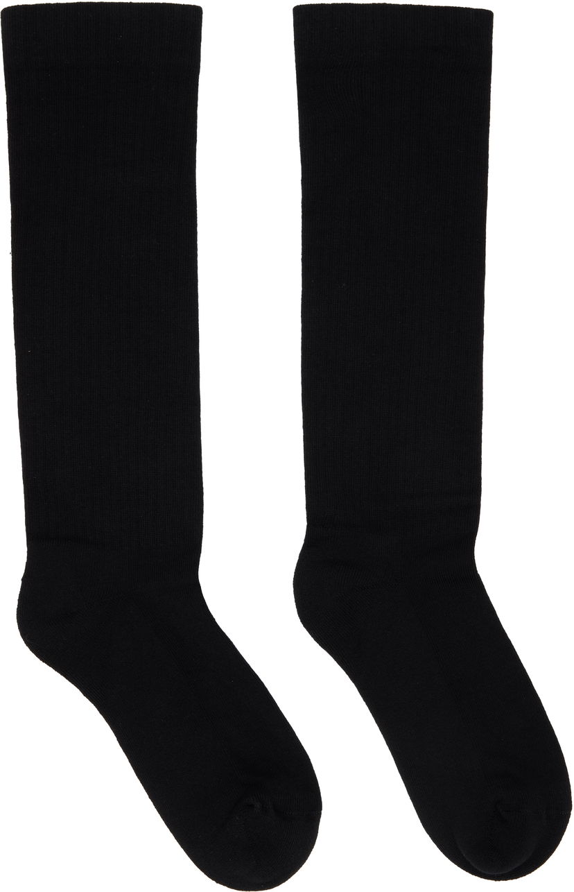 Nogavice Rick Owens DRKSHDW Concordians Pentagram Knee High Socks Črna | DA02E7468 SOCKC