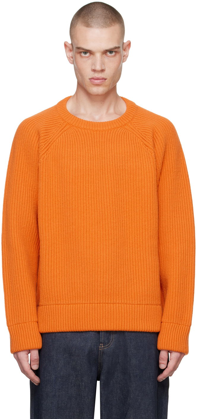 Pleteni pulover Valentino Orange Crewneck Sweater Oranžna | 5V0KC31CAGY