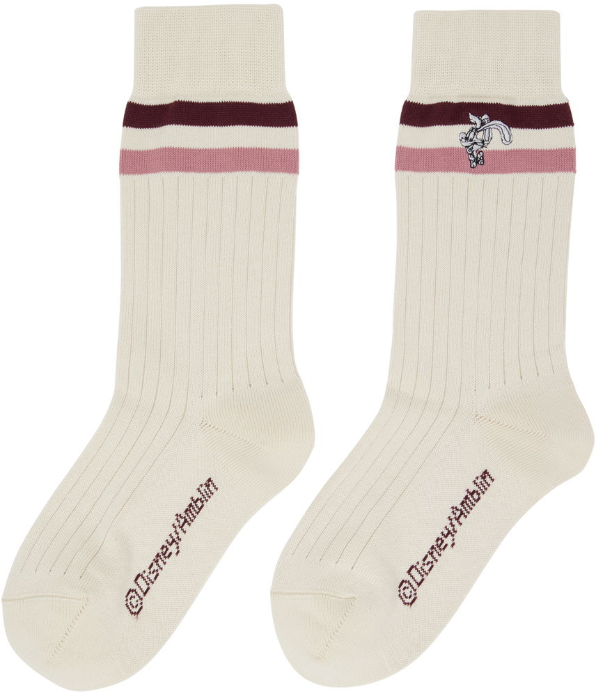 Nogavice Moncler Logo Socks Bela | I10933G000080U169, 1