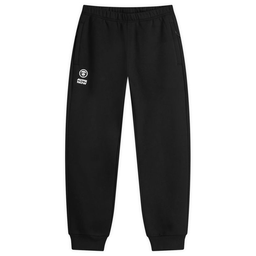 Trenirka AAPE by A Bathing Ape AAPE Now Camo Badge Sweatpants, Size Large Črna | AAPPTMB626XXNBKX