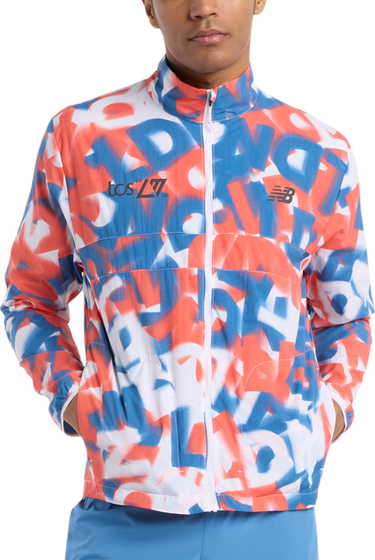 Vetrovka New Balance London Edition Printed Packable Jacket Večbarvna | mj51299d-mlt, 0
