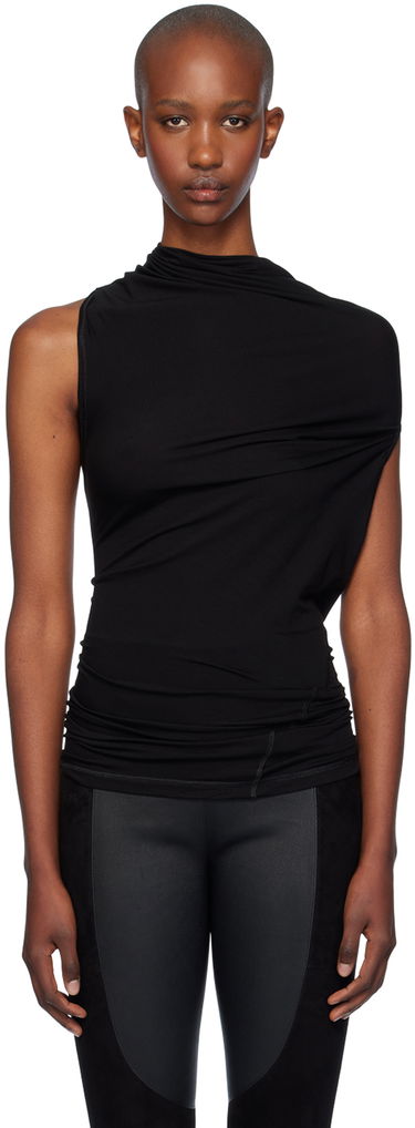 Majica brez rokavov Helmut Lang Helmut Lang Sleeveless Draped Top Črna | O07HW507, 0