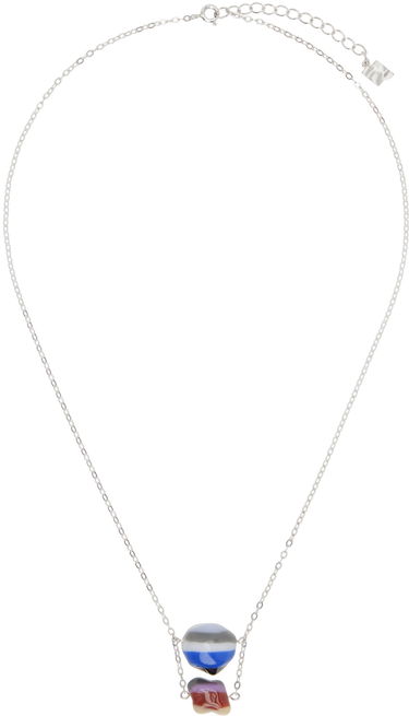 Ogrlica ADER ERROR Pendant Necklace Kovinski | BN01SSJW0701BL, 0
