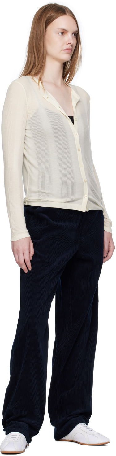 Pleteni pulover A.P.C. A.P.C. Lorie Button Cardigan Bež | LYAAW-F22331, 3