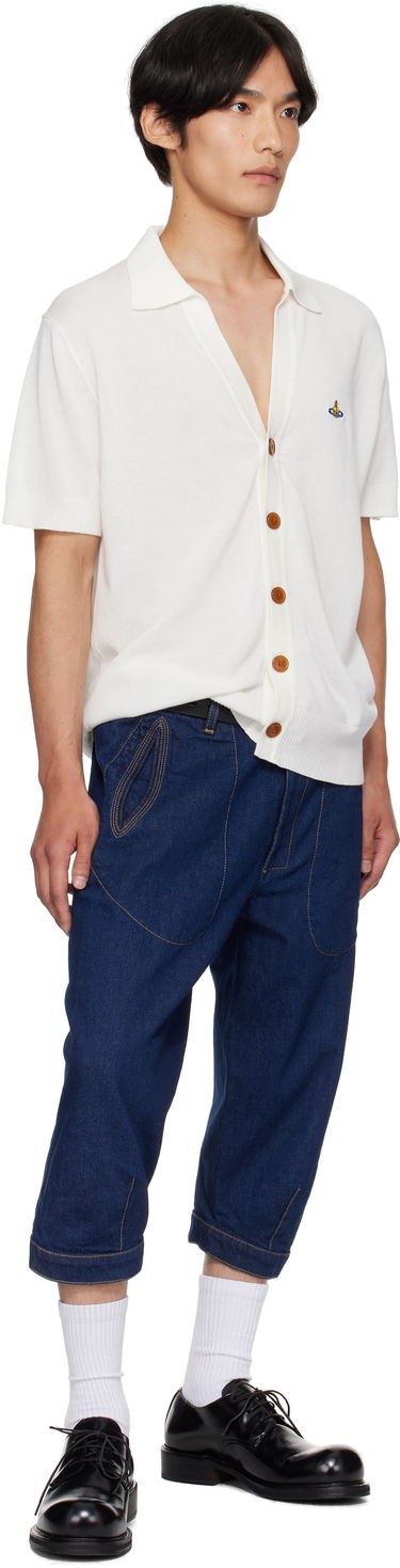 Pleteni pulover Vivienne Westwood Vivienne Westwood Cotton Polo Cardigan Bela | 2701001D-Y003F-, 3