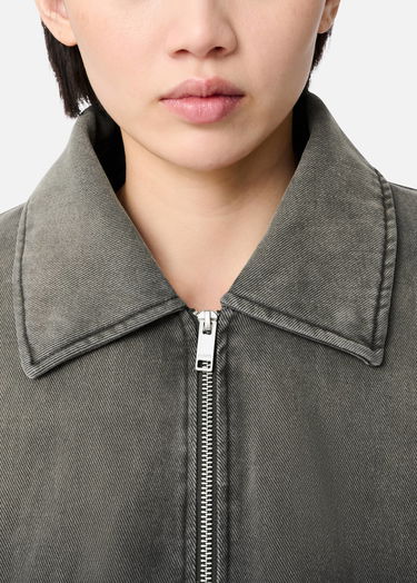 Jakna AXEL ARIGATO Denim Jacket with Faux Fur Collar Siva | A3157003, 9