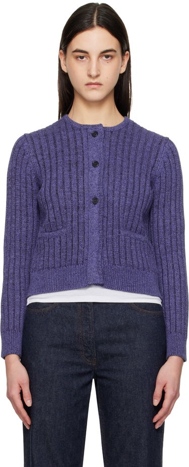 Pleteni pulover JW Anderson JW Anderson Cropped Buttoned Cardigan Lila | KW1356-YN0410, 0