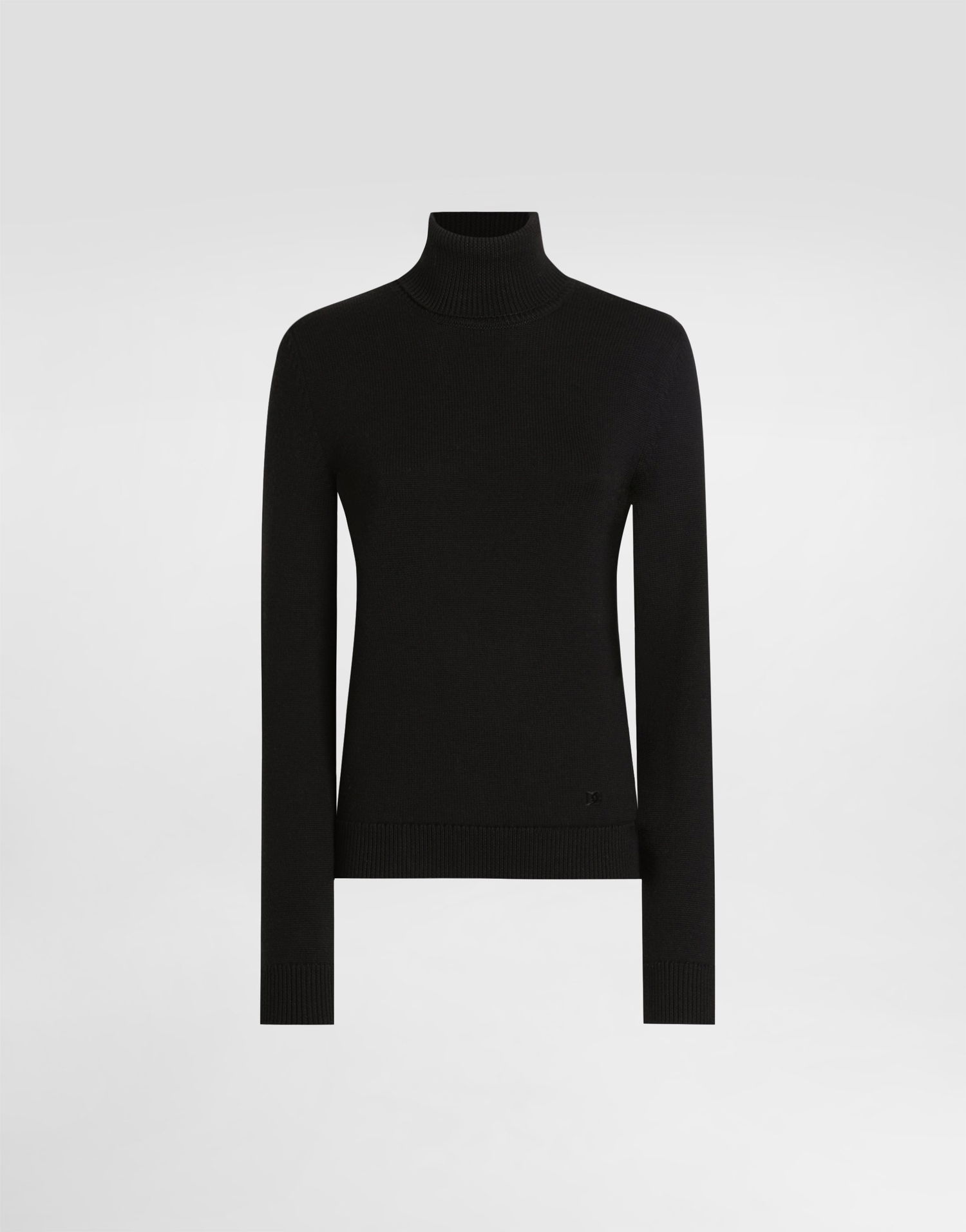 Pleteni pulover Dolce & Gabbana Dolce & Gabbana Wool Turtleneck Pullover Črna | FXW13ZJCVXNN0000, 0