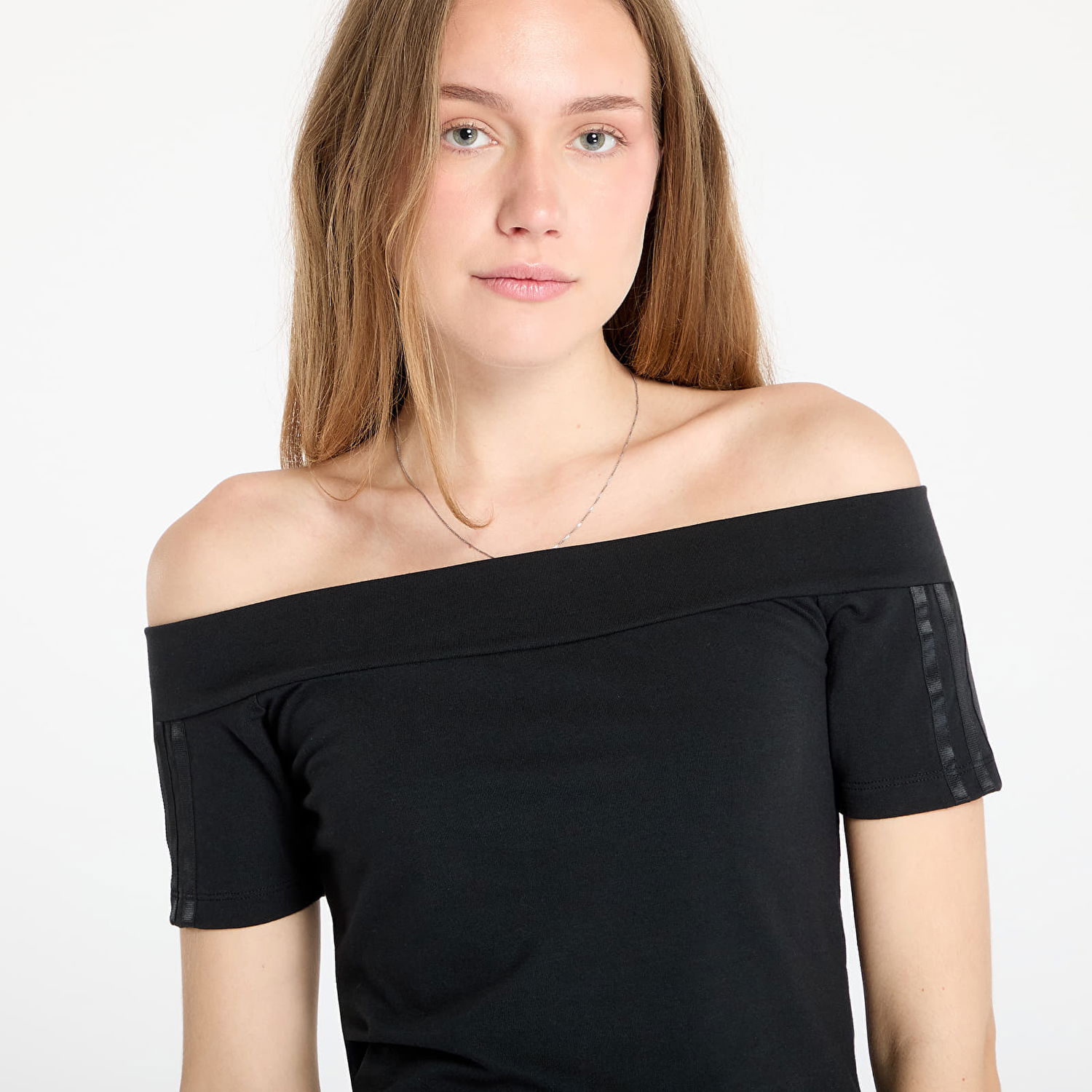 Majica adidas Performance Adicolor Bandeau Off-The-Shoulder Tee Črna | JV9742, 1