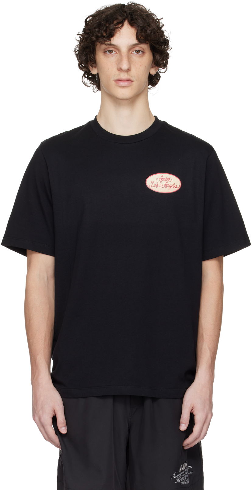 Majica AMIRI AMIRI Station Patch T-Shirt Črna | AMJYTE1201
