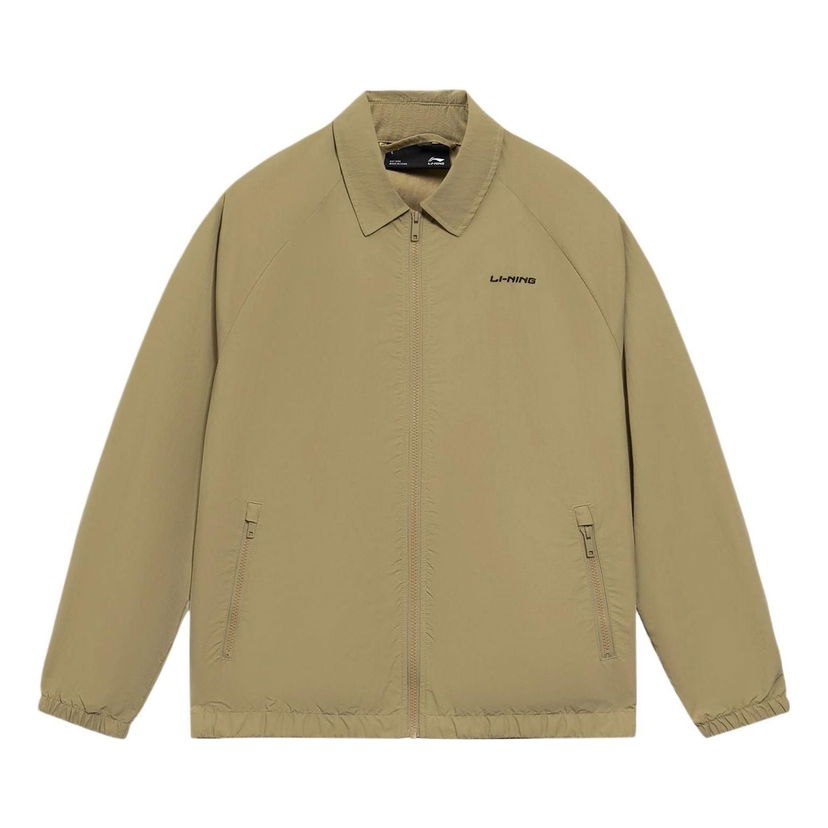 Bomber jakna Li-Ning Men's Lightweight Zip Up Jacket Bež | AJDS853-3