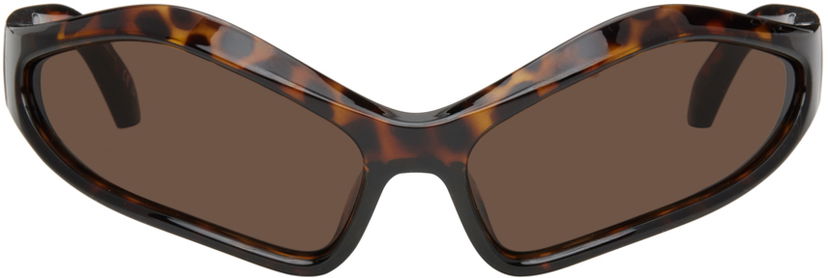 Sončna očala Balenciaga Brown Fennec Oval Sunglasses Rjava | BB0314S-002