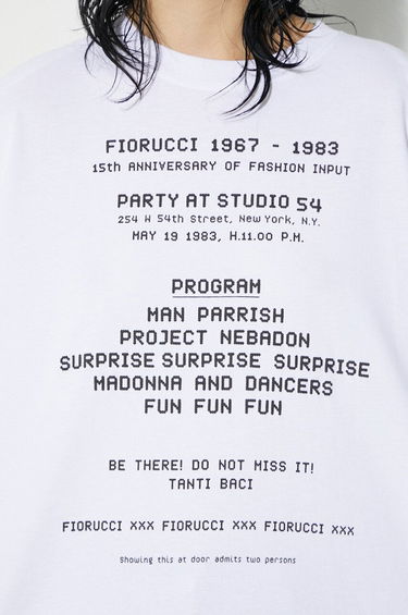 Majica Fiorucci Fiorucci Invitation Print T-Shirt Bela | U01FPTSH107CJ01WH01, 5