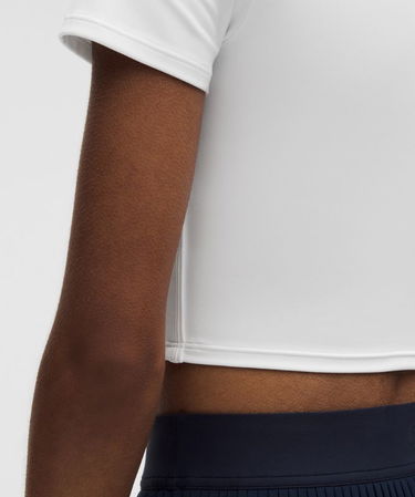 Krop-top lululemon Cropped T-Shirt Slim Fit with Built-in Bra Medium Support B/C Cups L Bela | prod11871026, 5