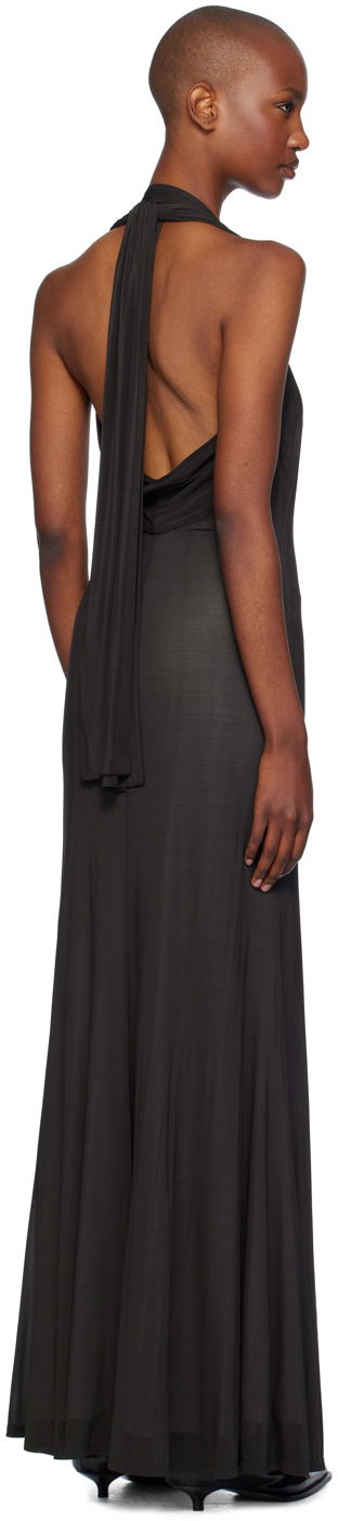 Obleke Helmut Lang Dancer Maxi Dress Črna | O07HW605, 2