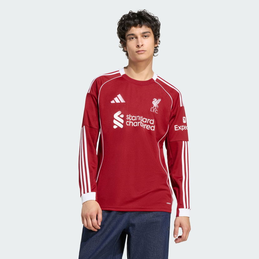 Dres adidas Performance Liverpool FC 25/26 Home Jersey Long Sleeve Rdeča | JV6456