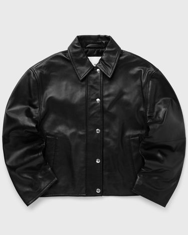 Jakna Samsoe Samsoe Samsøe & Samsøe SALYNN Leather Jacket, Size M Črna | F10000033-BLACK, 0