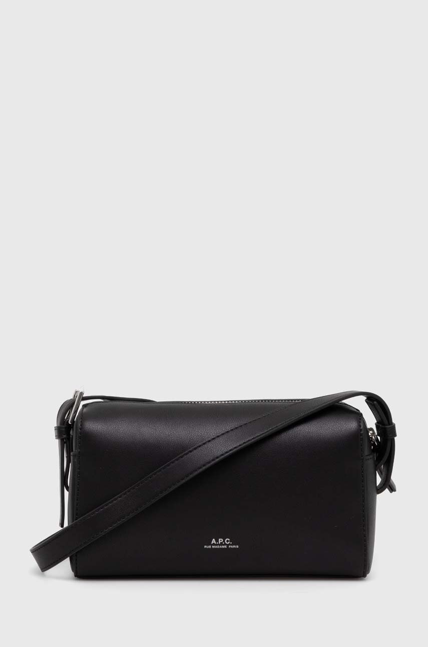 Torba za čez ramo A.P.C. Leather Camera Bag Črna | PUAAT-H61821, 1