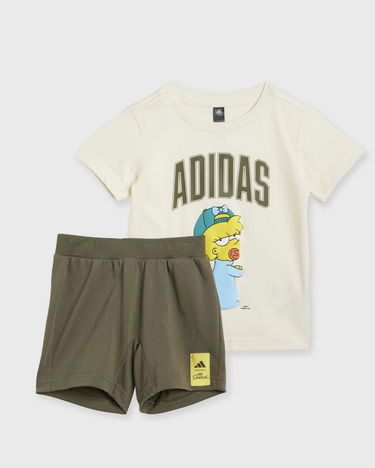 Trenirka adidas Performance The Simpsons Kids' Tee and Shorts Set Bež | JL9174, 1