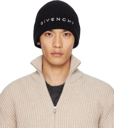 Beanie Givenchy Givenchy 4G Embroidered Beanie Črna | 710003974001-U7927, 0