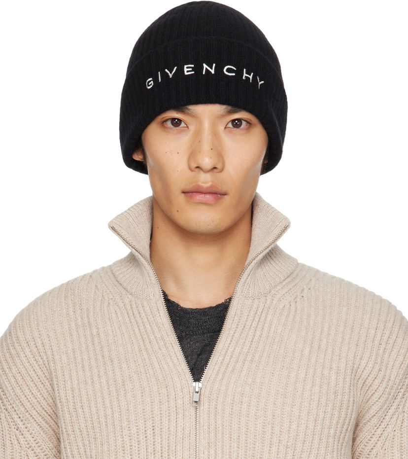 Beanie Givenchy Givenchy 4G Embroidered Beanie Črna | 710003974001-U7927