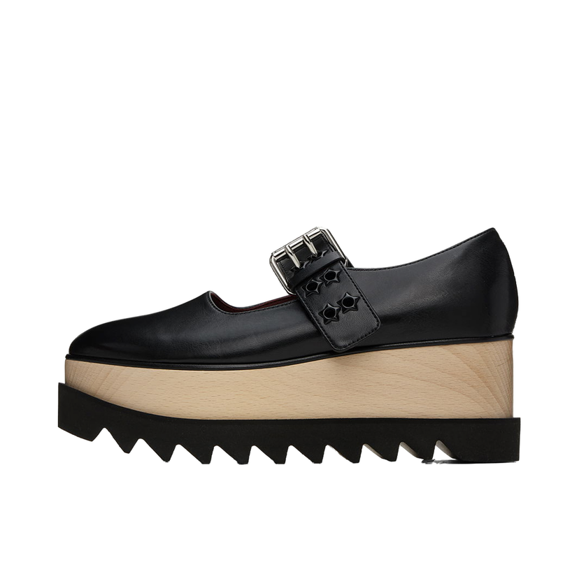 Superge in čevlji Stella McCartney Elyse Star-Studded Platform Loafers Črna | 810423AP0250